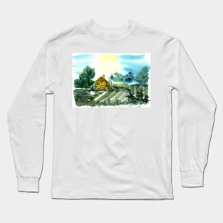 Old Farmhouse, Derbyshire Long Sleeve T-Shirt